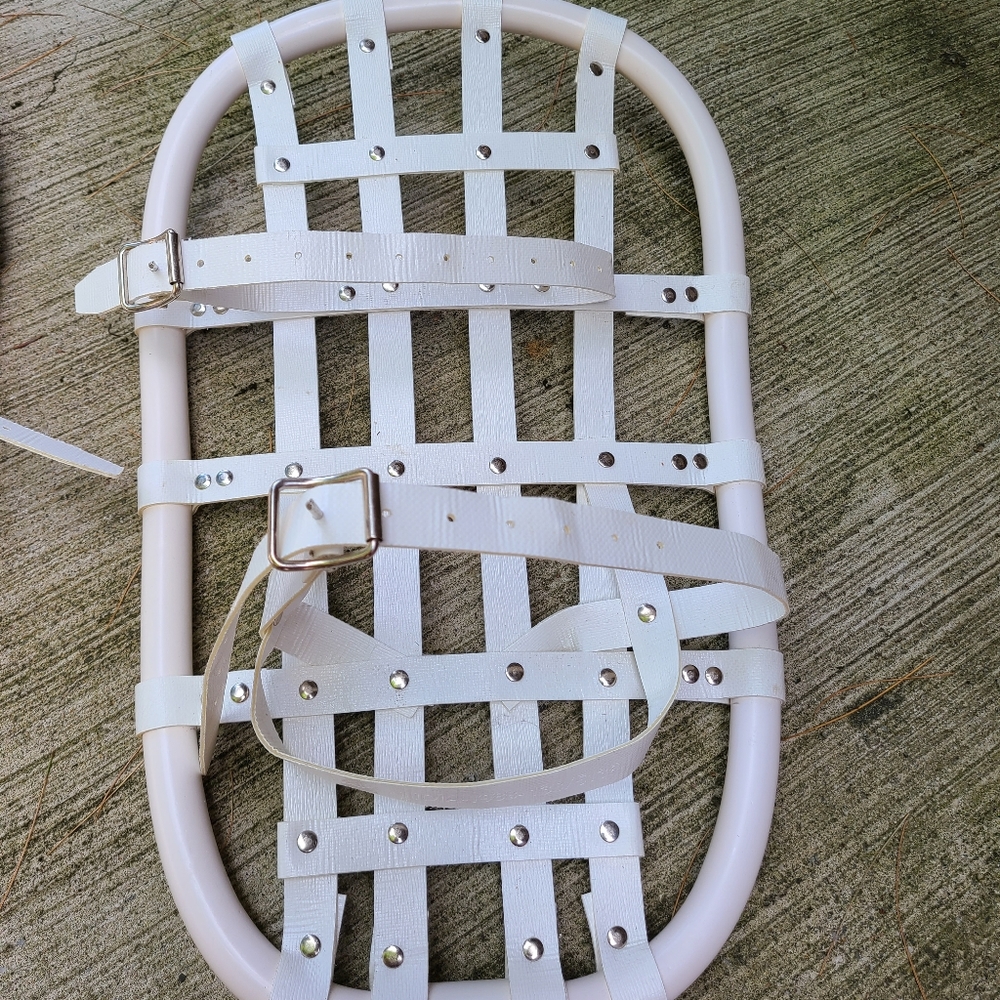 Laplandia 1988 Snow Shoes 138/5138 Vintage White Ski Lodge Decor Sweden - Picture 5 of 10
